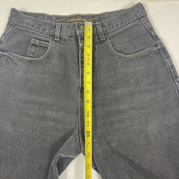 Vintage Y2K MARITHE FRANCOIS GIRBAUD WOMENS HIGH RISE DENIM MOM JEANS 7/8 Black - Picture 10 of 11